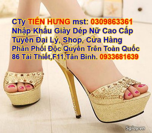 Tuyển Đại Lý Phân Phối Giày Dép Nữ Cao Cấp (Sp Bảo Hành Vĩnh Viễn | 5Giay