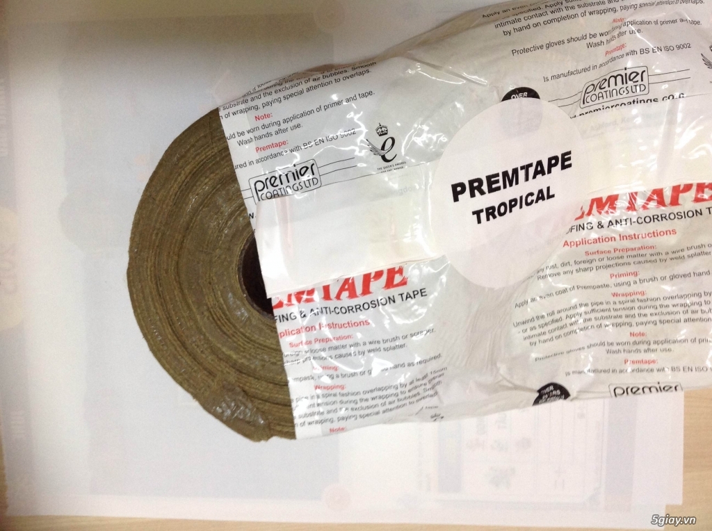 Prempaste Băng vải mỡ chống ăn mòn đường ống kim loại Premtape - Premier Coatings ...