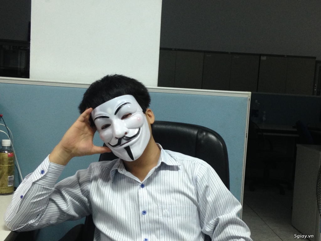 Mặt Nạ Dạ Hội Halloween , Mặt Nạ Hacker Anonymous, Guy Fawkes ... Giá Siêu  Rẻ | 5Giay