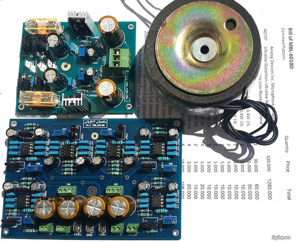 Linh kiện điện tử, PCB và DIY kit cho High-end Audio. ART Audio