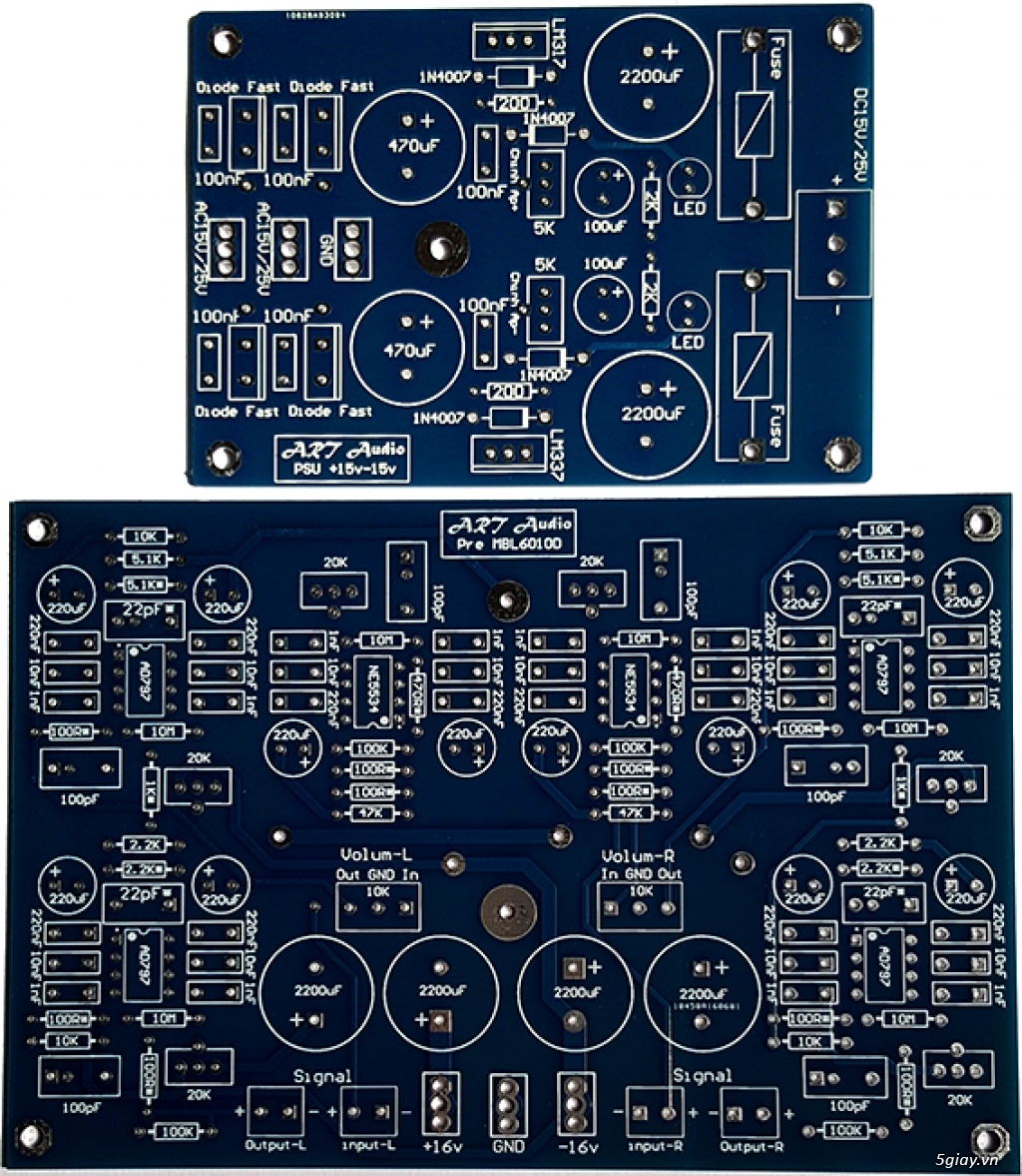 Linh kiện điện tử, PCB và DIY kit cho High-end Audio. ART Audio