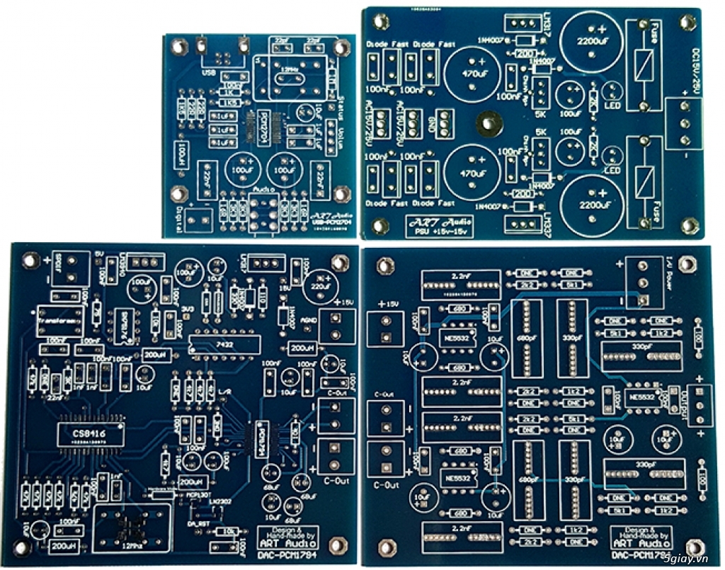 Linh kiện điện tử, PCB và DIY kit cho High-end Audio. ART Audio