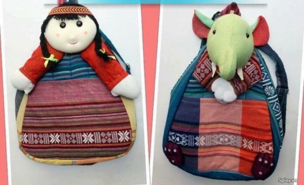 Thổ cẩm -Túi xách- balo- cúc dừa -cú đeo - 4