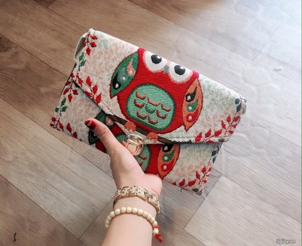 Thổ cẩm -Túi xách- balo- cúc dừa -cú đeo - 5