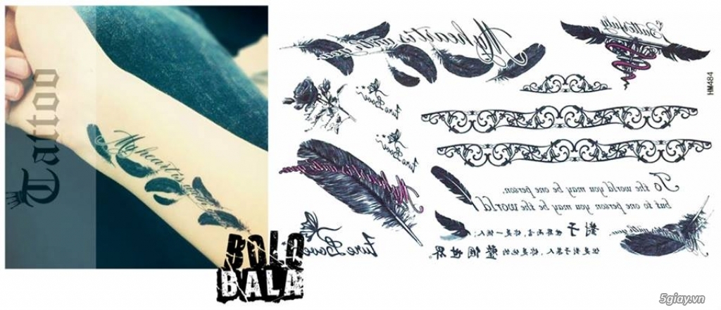 XĂM DÁN TATTOO - BOLOBALA SHOP - 17