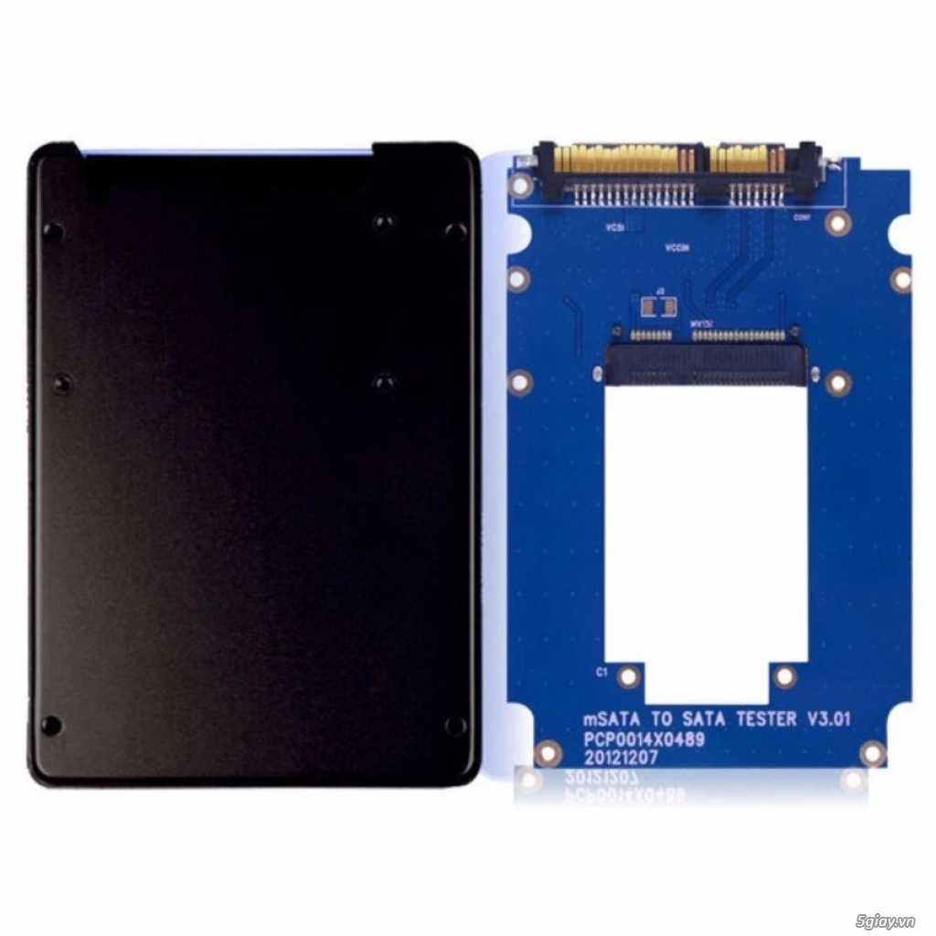 Adapter chuyển mSata/ M.2 NGFF SSD to 7mm 2.5 inch Sata III Kingshare