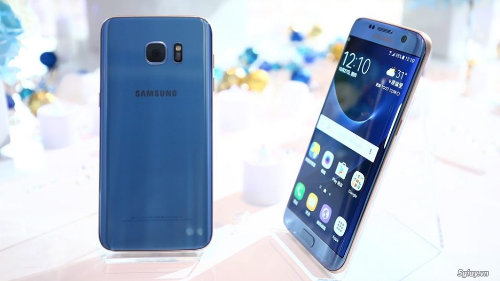 S7 EDGE BLUE ( CORAL ) CHINH HANG SS VN BH 9 THANG O TGDD - 1
