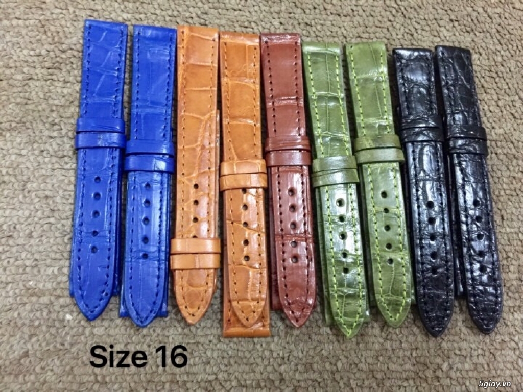 Dây đồng hồ da cá sấu - 3