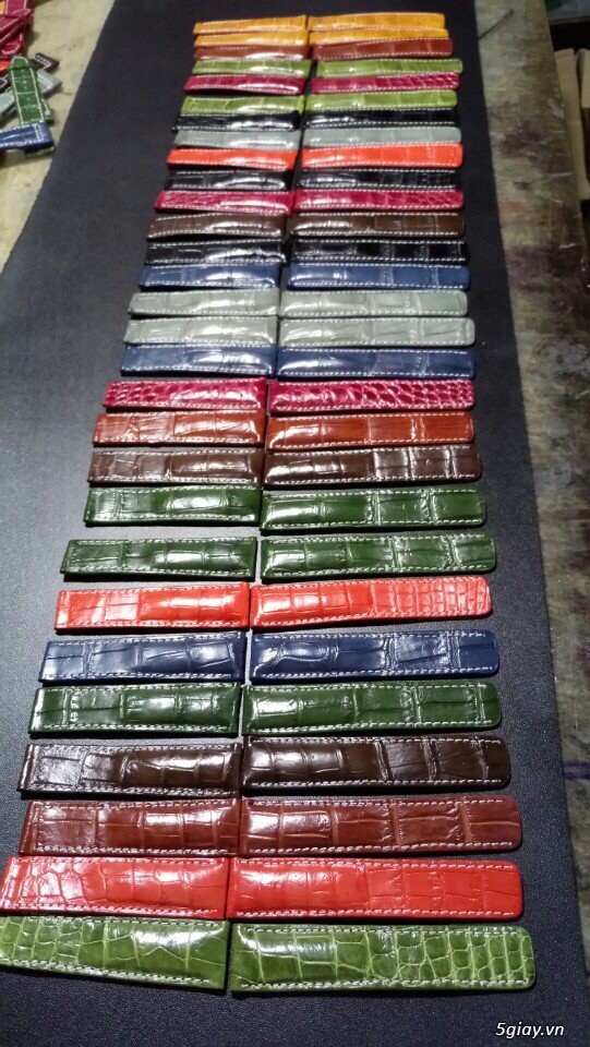 Dây đồng hồ da cá sấu - 1