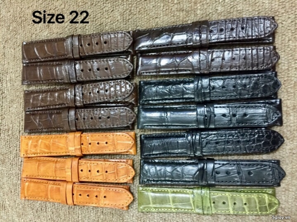 Dây đồng hồ da cá sấu - 2