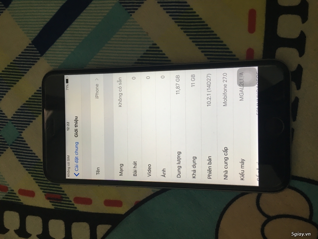 Iphone 6 plus 16gb grey quốc tế - 1