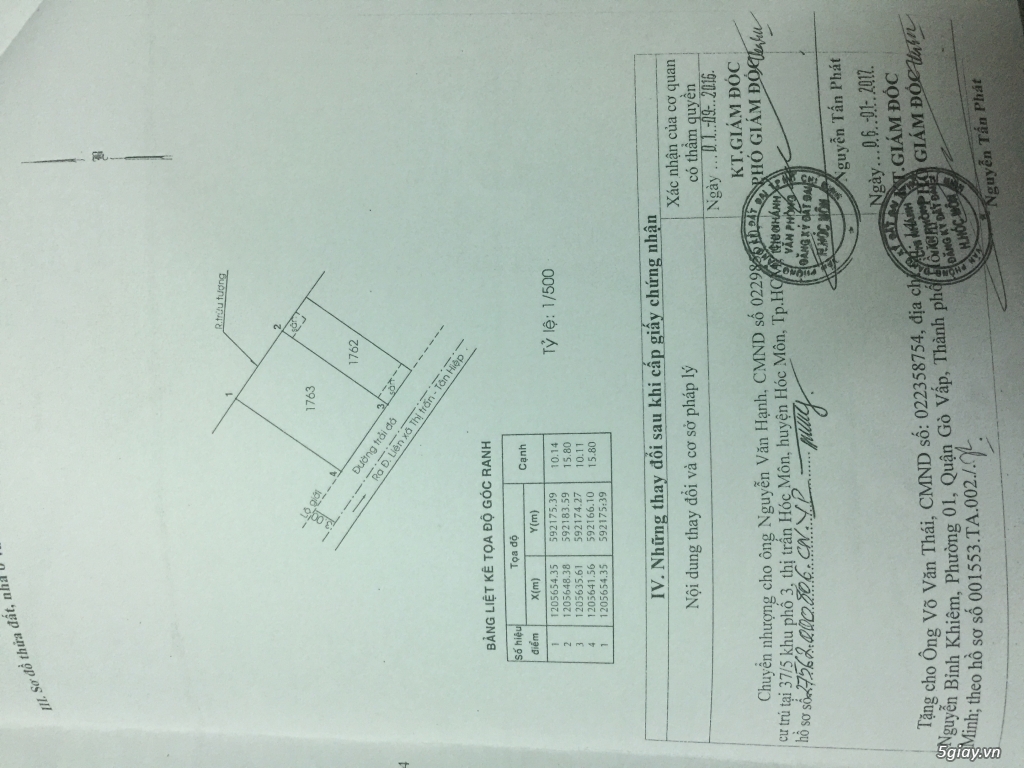 Lô đất thổ cư 10x16 ở Hóc Môn