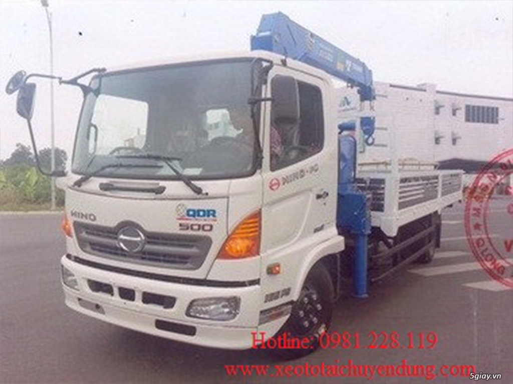 Xe tải Hino FG8JPSB gắn cẩu Unic V553 - 3