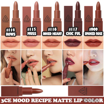 SON 3CE Mood Recipe Matte Lip Color - Giá Sỉ - Siêu rẻ - 6