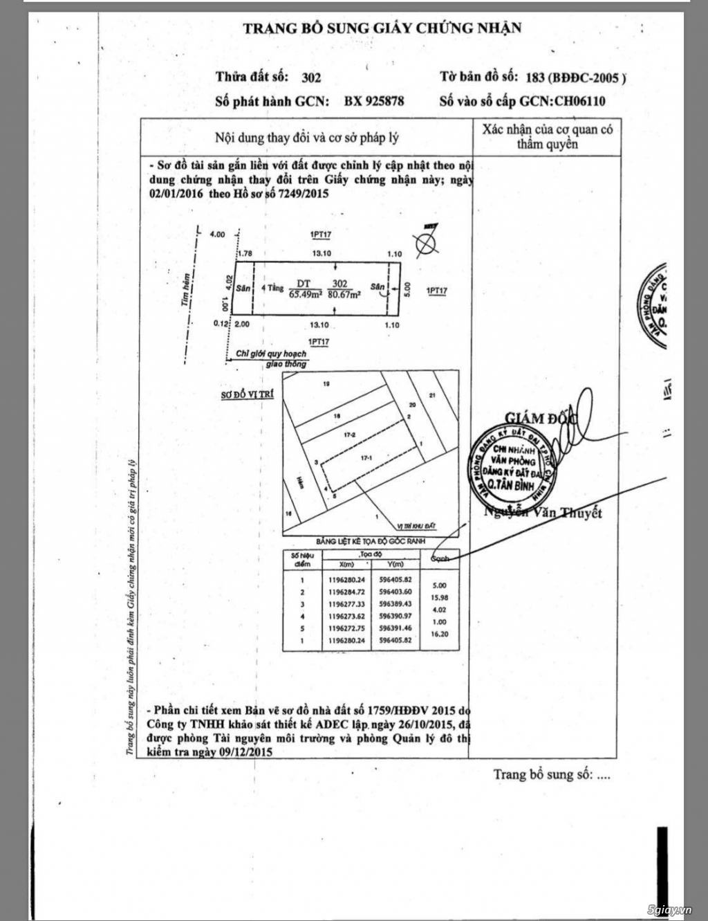 Toàn Quốc Cần bán nhà 49/66 Phạm Văn Bạch p15, q.tân bình TPHCM - 3