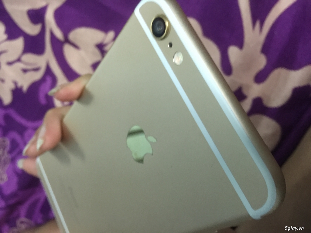 Iphone 6 plus 16g quốc tế màu gold, van tay nhạy, zin 100%