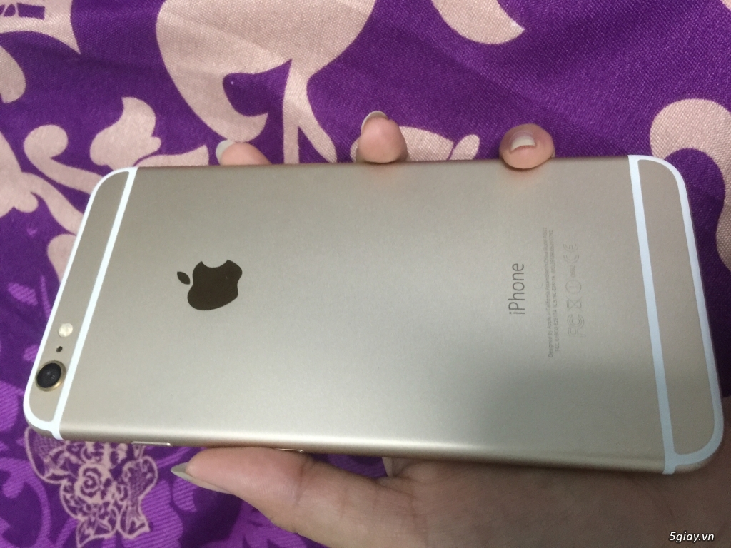 Iphone 6 plus 16g quốc tế màu gold, van tay nhạy, zin 100% - 1