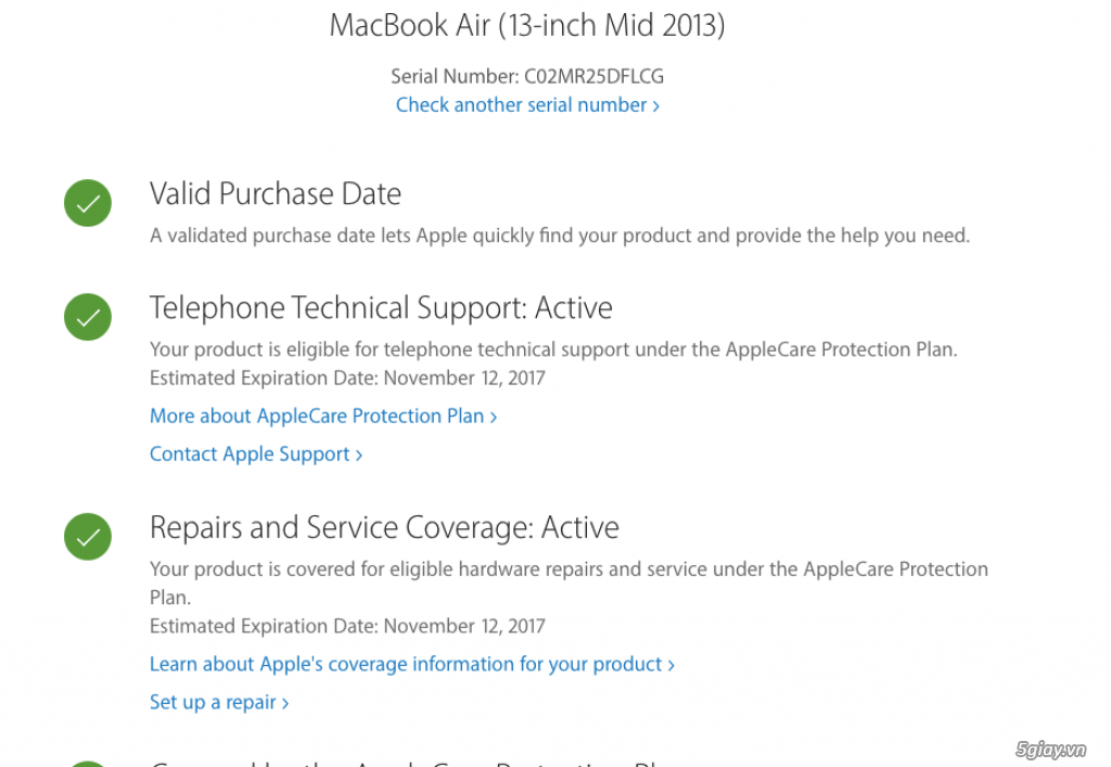 Macbook Air 13in Mid 2013 Core i7 Ram 8GB SSD 256, BH Apple 11/2017