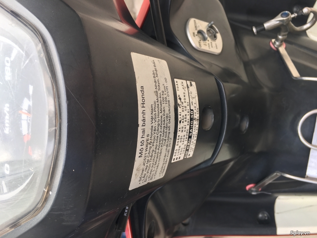 cần bán wave s dk cuối 2012 màu đỏ+đen chính chủ