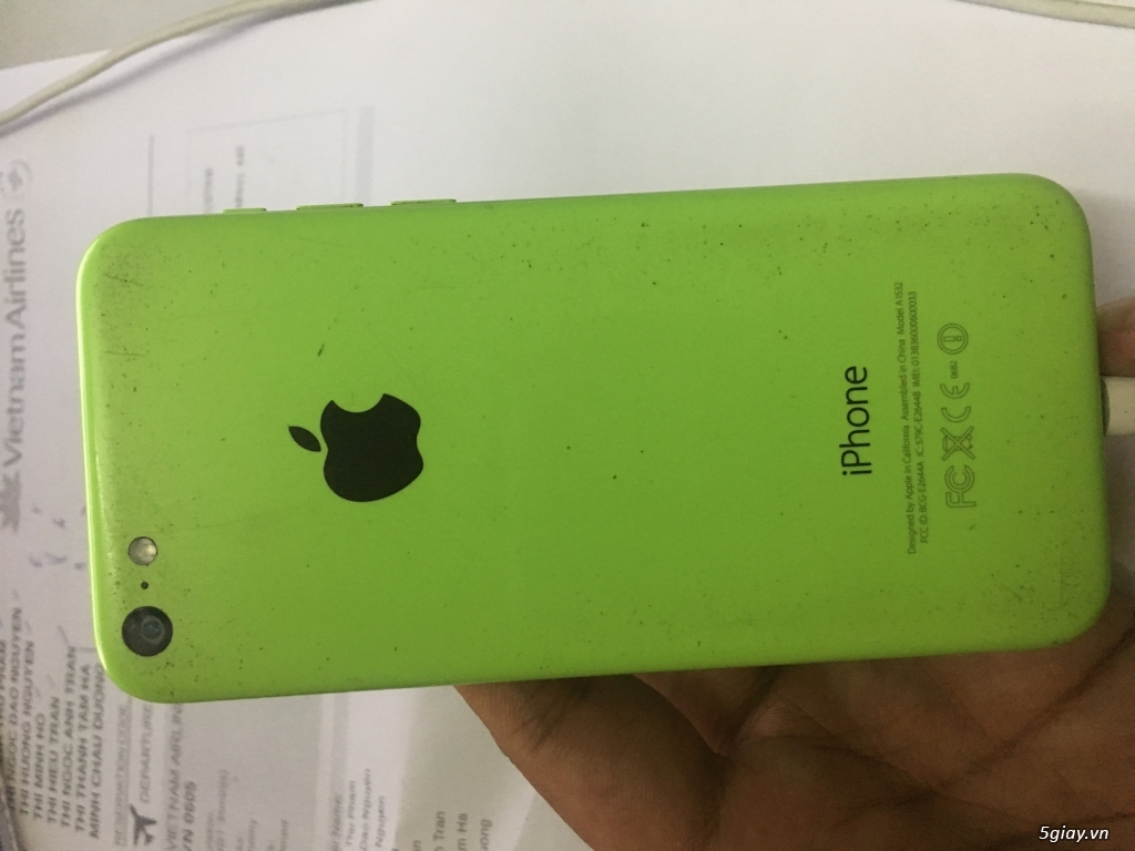 Bán iPhone 5C Quốc tế xanh lá 16GB