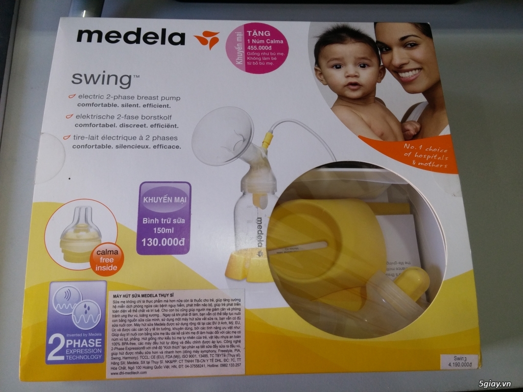 Thanh ly may hut sua medela swing 99%_2.5tr - 2