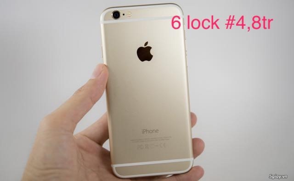 Mới về ít iphone 6- 64gb-gold- lock nhật, zin all, máy đẹp 99%