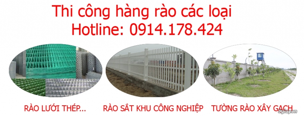 THI CÔNG HÀNG RAO ( RÀO LƯỚI B40, RÀO XÂY GẠCH, RÀO SẮT....)