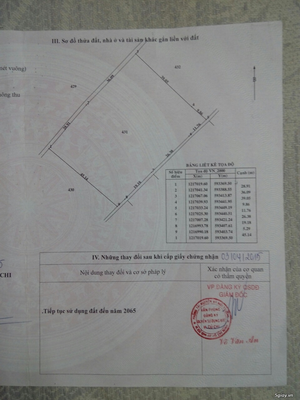 Đất Vườn Trung An Củ Chi