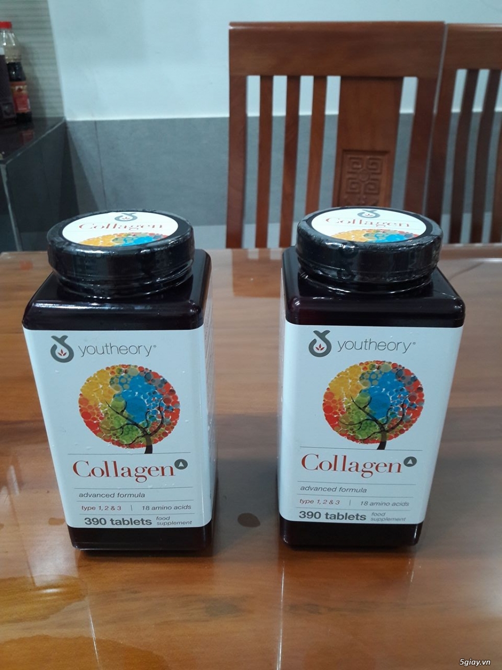 Collagen Youtheory Type 1 2 & 3 390 viên nhập xách tay Mỹ