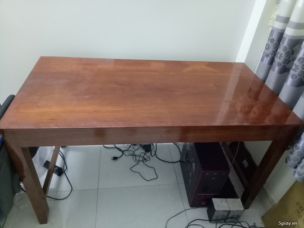 Cần bán gấp bàn làm việc bằng gỗ lim đỏ - 3