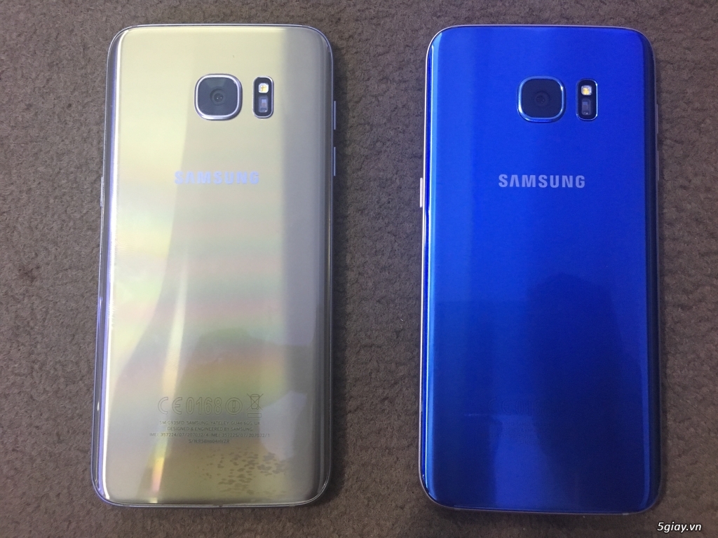 Samsung s7 edge blue coral & gold - 2