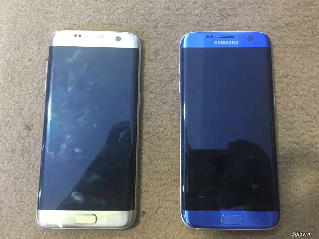 Samsung s7 edge blue coral & gold - 1