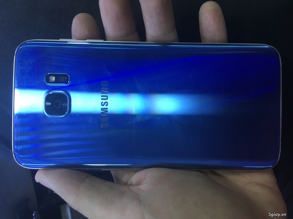 Samsung s7 edge blue coral & gold