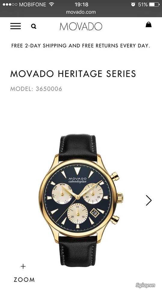 ĐỒNG HỒ THỜI TRANG ĐẲNG CẤP THƯƠNG HIỆU MOVADO - 1