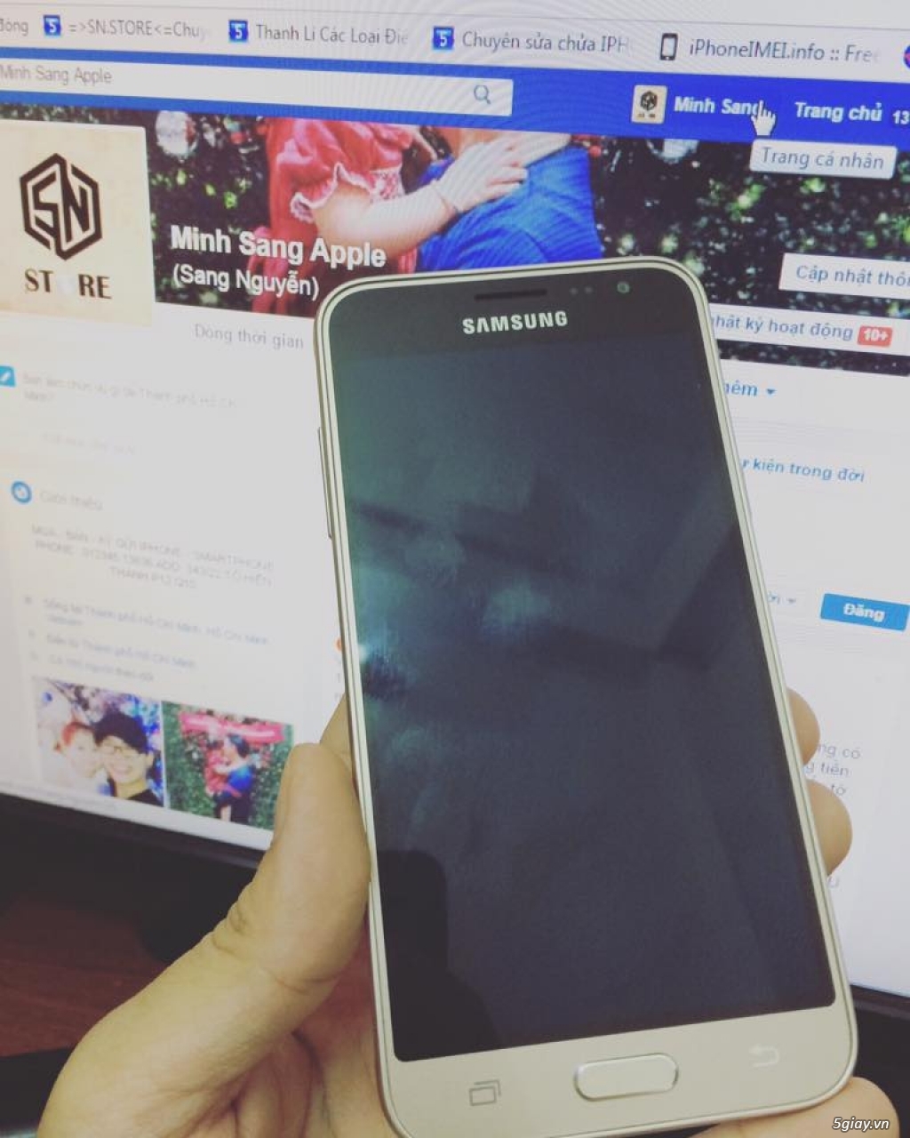 SAMSUNG J3 2016 GOLD MÁY LENGKENG