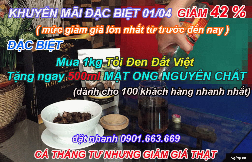 [SALE 42%] Tỏi Đen Đất Việt khuyến mãi ĐẶC BIỆT CÁ THÁNG TƯ mua 1kg tỏ - 3
