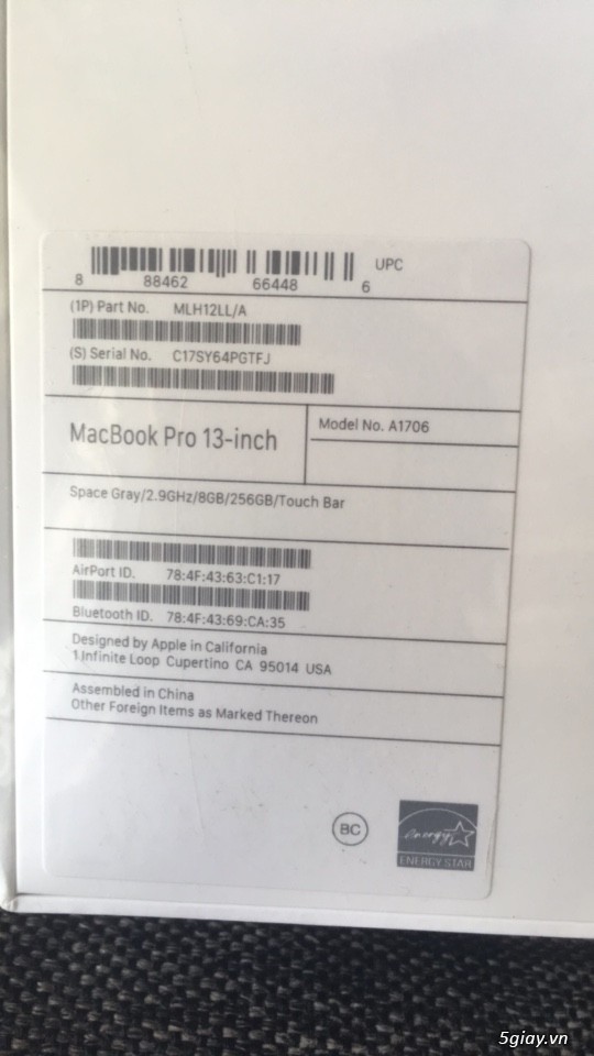 TPHCM - Bán MacBook Pro 13.3 inch *Xách tay US - Brand new*