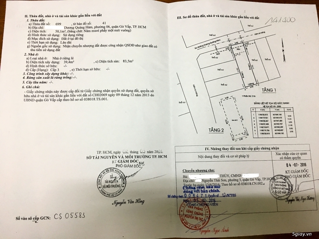 Bán nhà Dương Quang Hàm, P. 6, Quận Gò Vấp