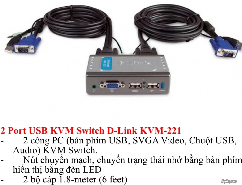 Bán bộ chuyển KVM Switch D-link giá tốt