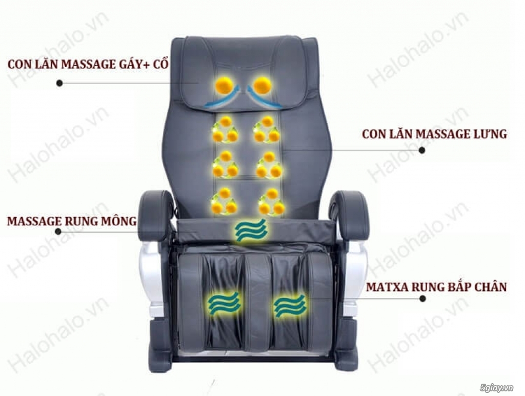 Mệt mỏi đau nhức đã có Ghế massage Nhật Bản xoa bóp thật đã hết mệt - 8