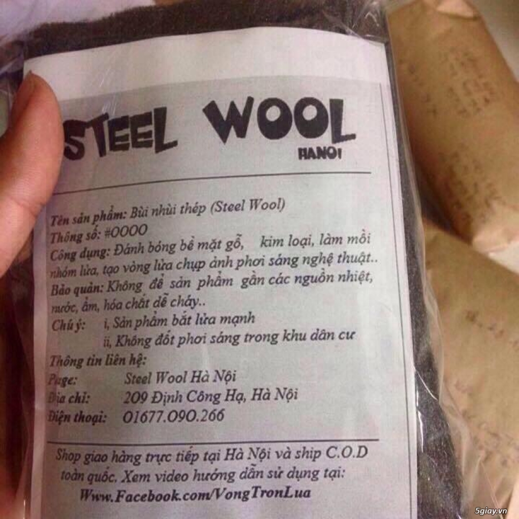 Bùi Nhùi, Steel Wool, Khói Màu 15000đ/gói - 3