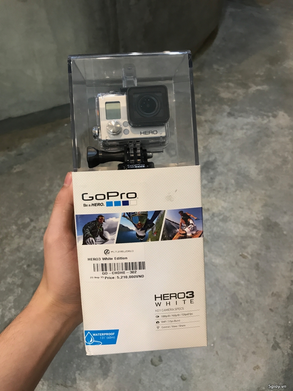 GoPro Hero 3 Sliver - Mới 100%, Hàng Nhập Khẩu Chính Hãng