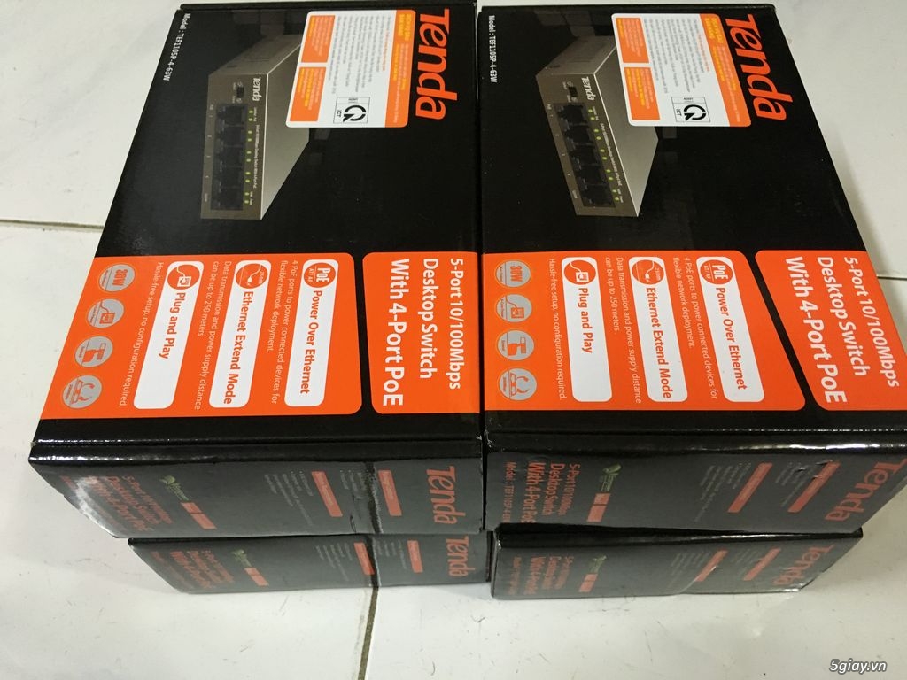 Switch PoE Tenda hàng công trình full box cần ra đi - 2