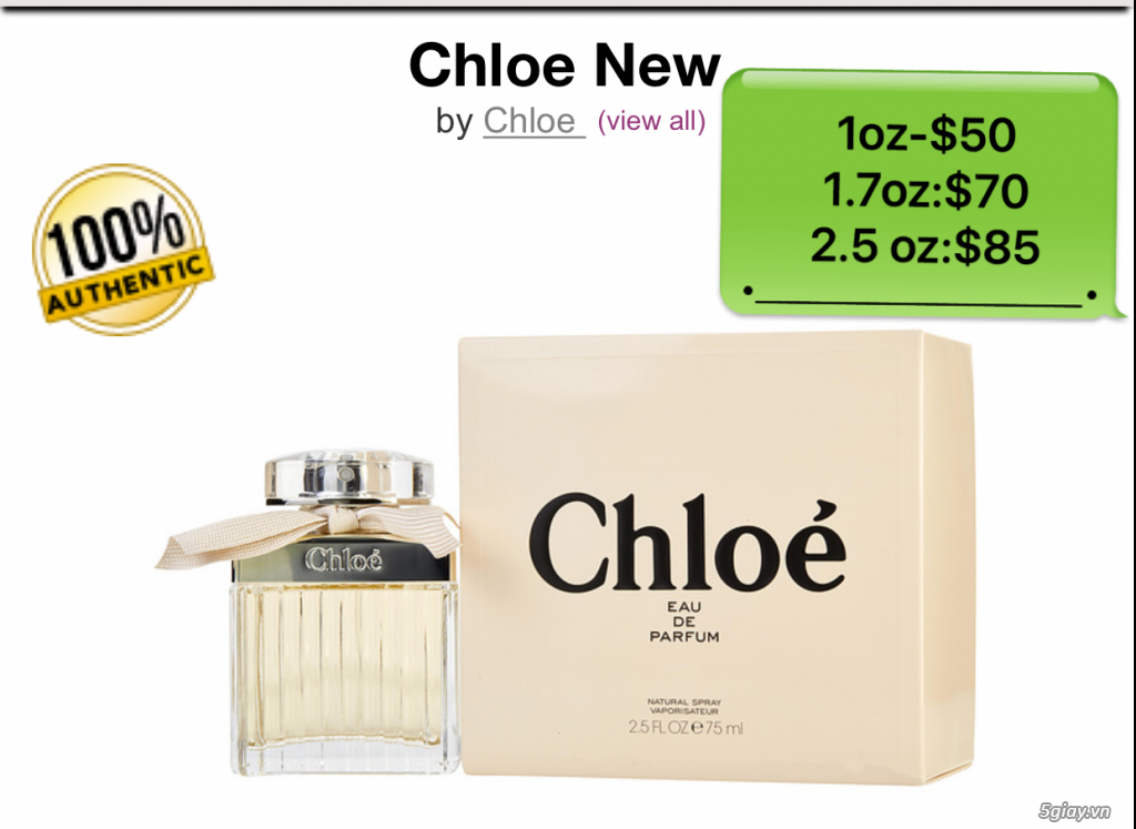 Chuyên Sỉ nước hoa Pháp- Mỹ- guuuu- Chloe chính hãng 100%- giá Sốc