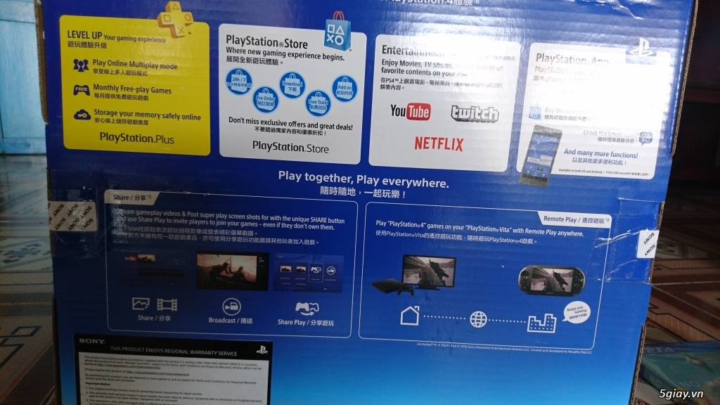PS4 mới nguyên box + game