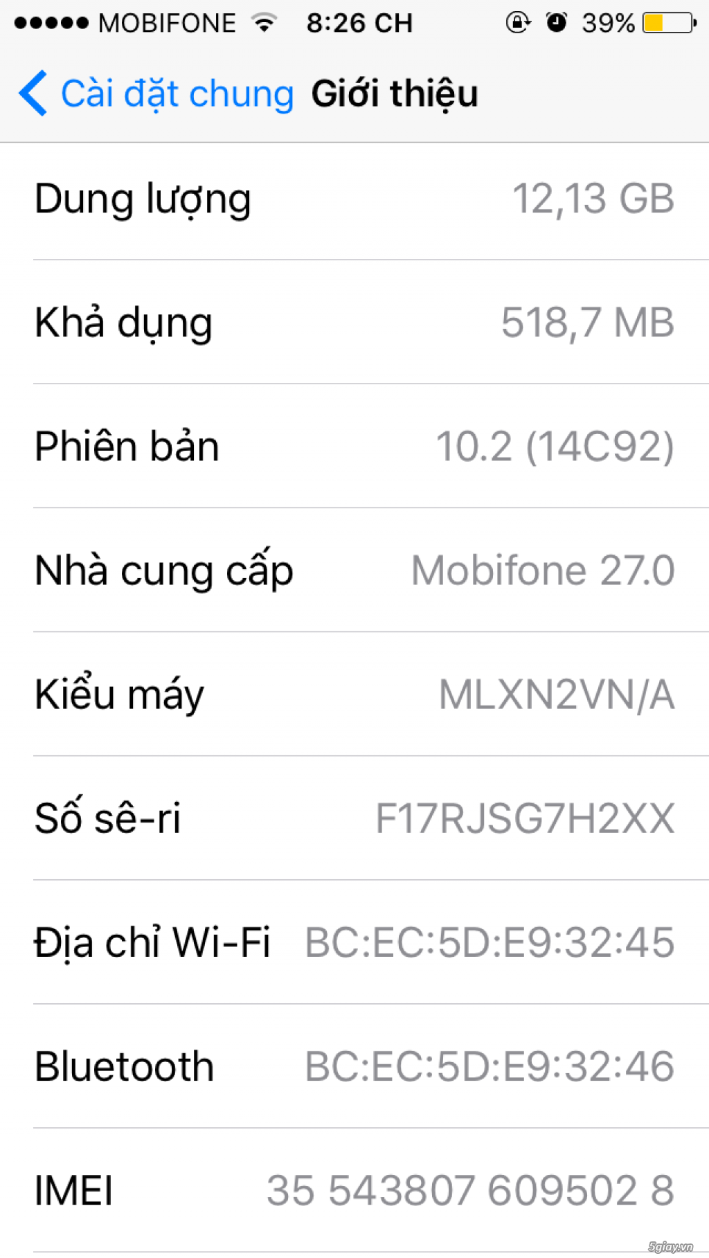 Iphone 5 SE rose gold 16g - Việt Nam!