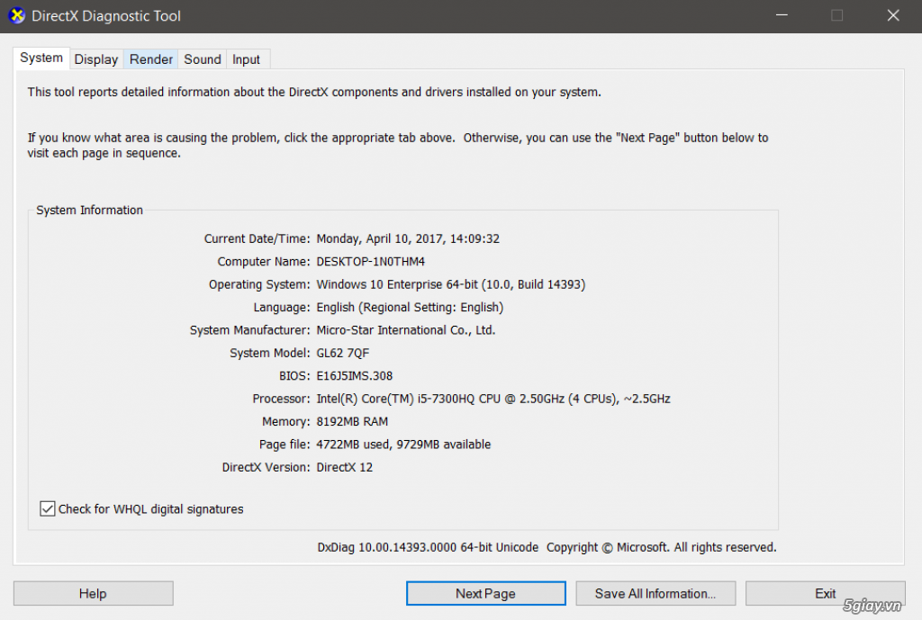 MSI GL62 7QF