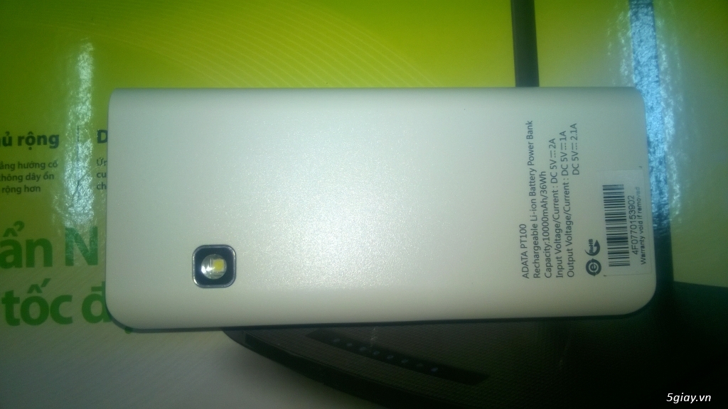Sạc dự phòng chính hãng Adata PT100 10000mAh - 3