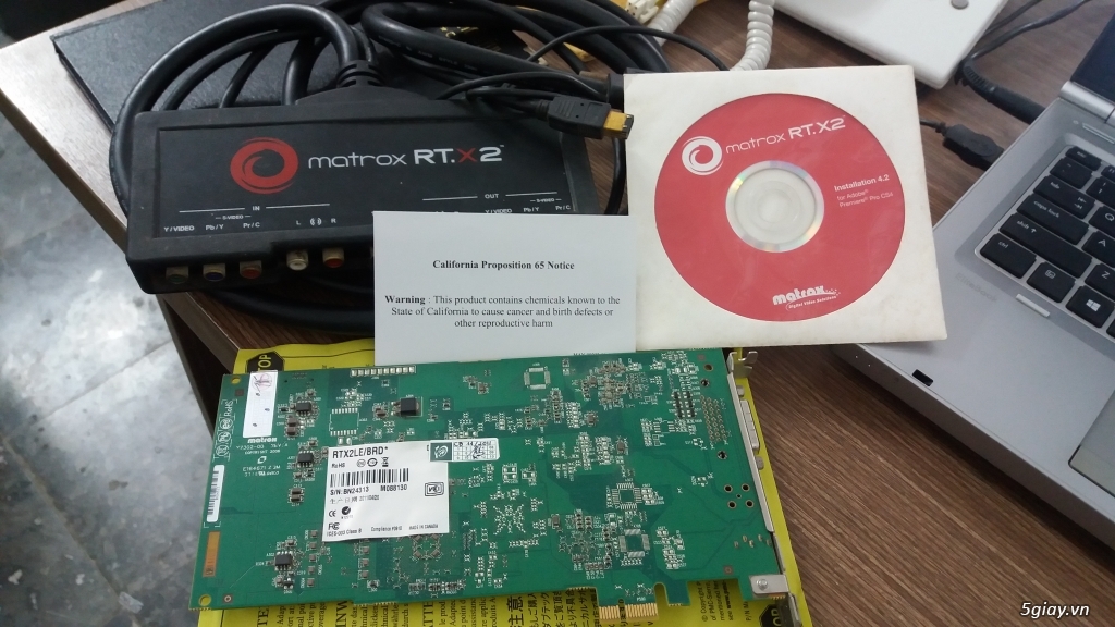 Chuyển nghề cần bán bộ card làm phim: Matrox RT.X2 LE PCIe HD Capture