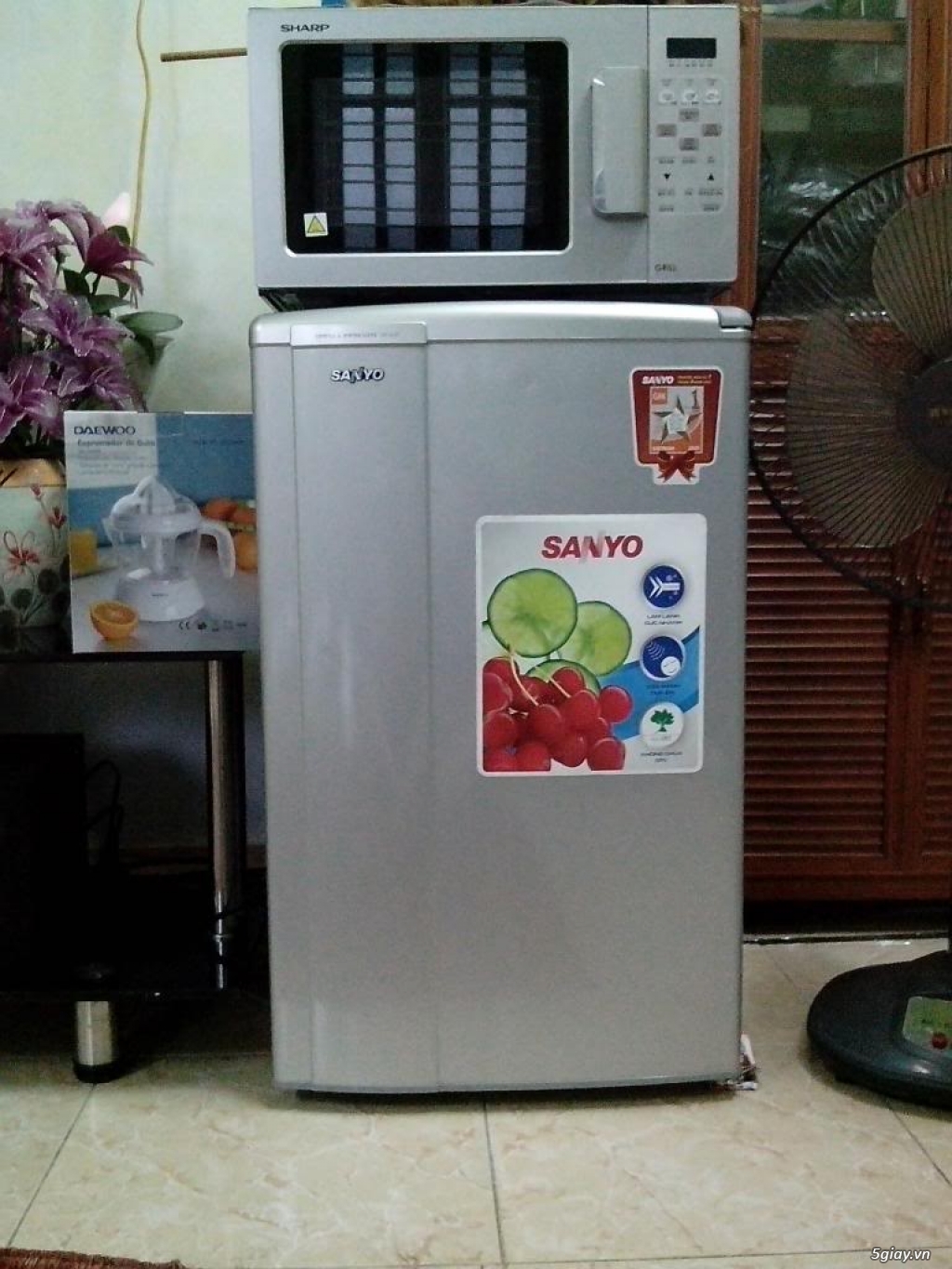 Bán tủ lạnh Hitachi 180l hàng nhập Thái + Tủ lạnh Sanyo 90l